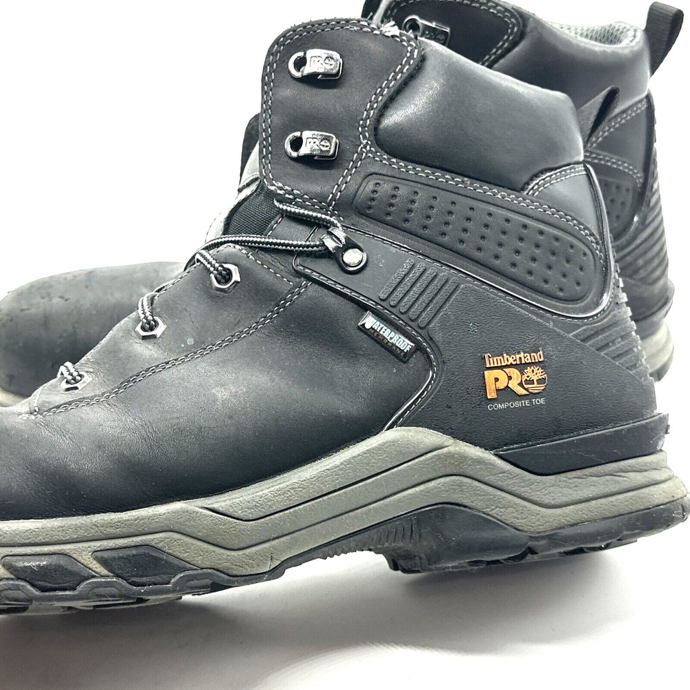 Timberland Pro Men's Hypercharge 6" Comp Toe Waterproof Boot Black - Size 13M - Picture 4 of 11